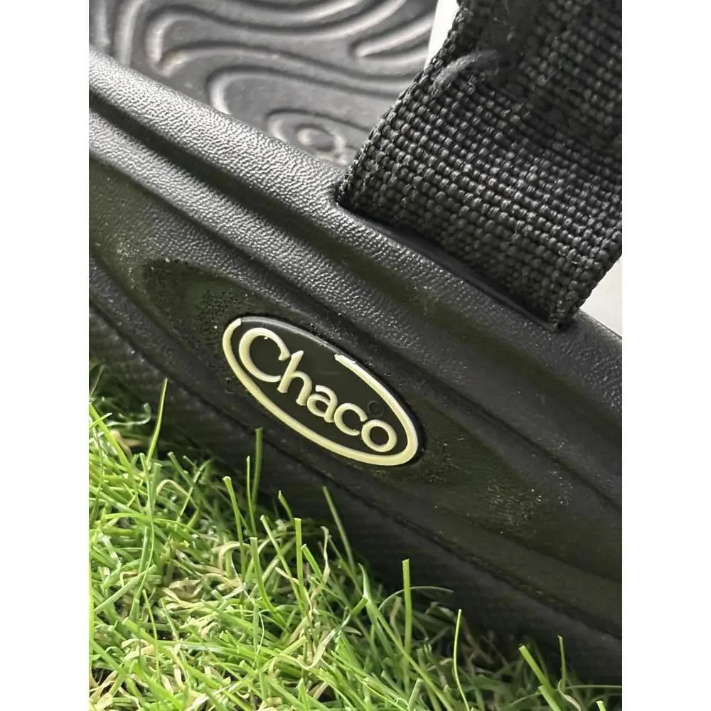 Chacos Womens 11 Black Strappy Outdoor‎ Sandals with Textured Footbed